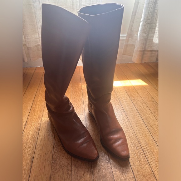 Leather Knee-High Boots - Vintage - Picture 2 of 4